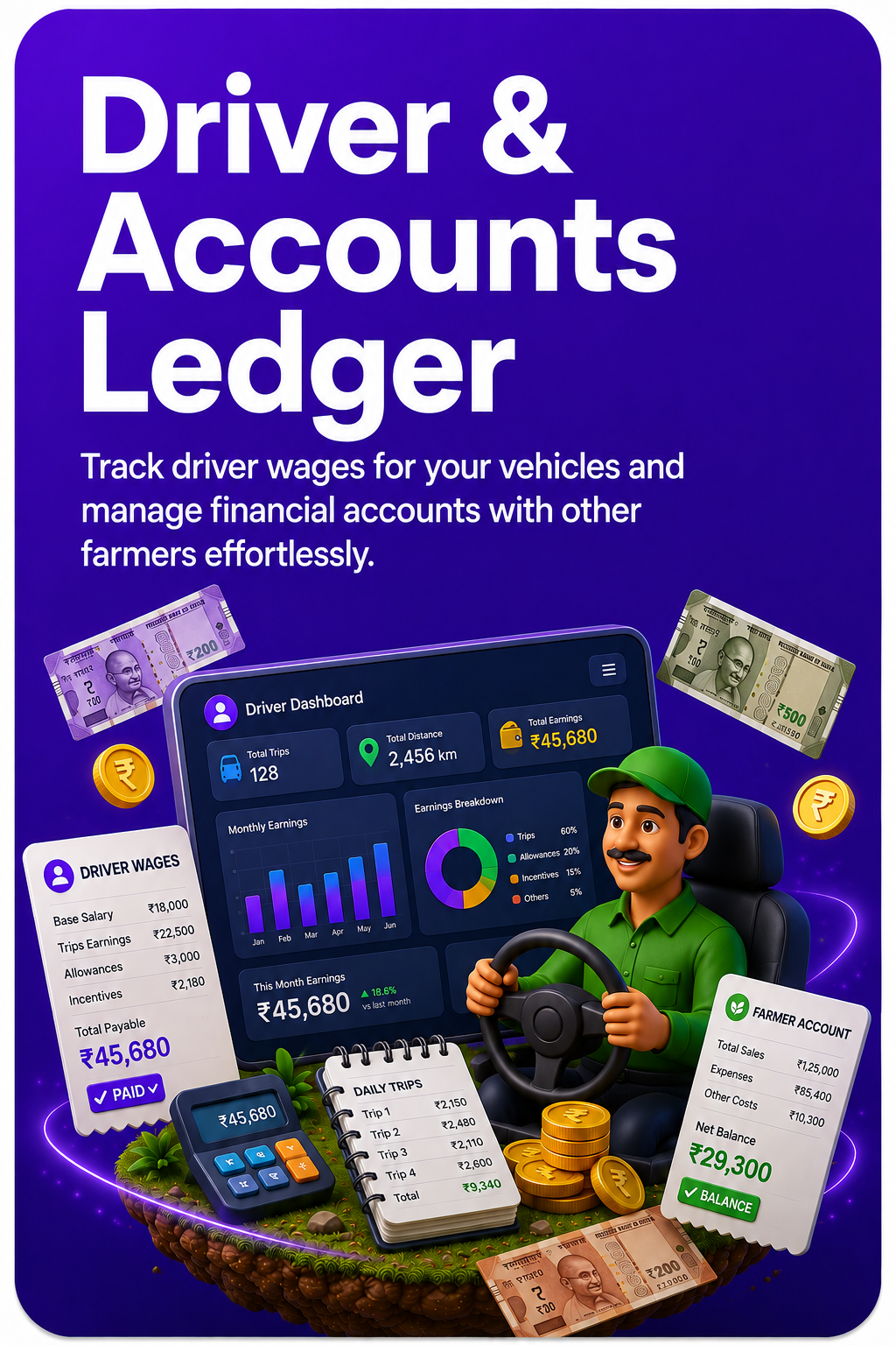 Farmer & Driver Accounts Logging